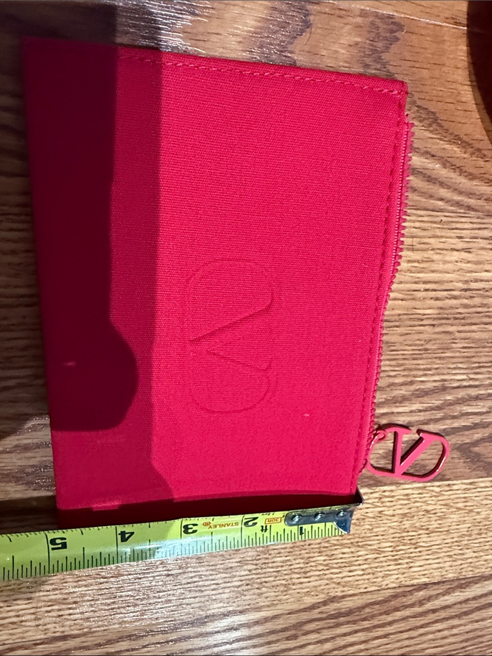 NWT in the wrapper Valentino Red Zipper pouch - Picture 4 of 5